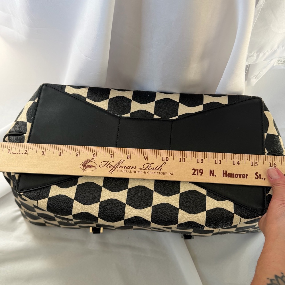 Kate Spade Bow Tile Francis Diaper Bag Geometric Tote Changing Pad - Picture 10 of 16